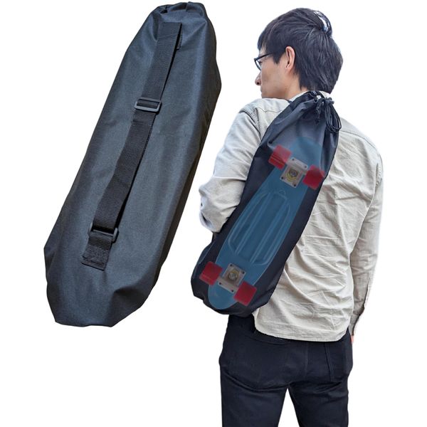 WalnutSkate Skateboard Case, Simple, Thick, 600D, Cruiser/Surf Skate/Skateboard Bag, Elongated Camping Equipment, Yoga Mat, Ukulele, Tripod, Tools, Vacuum Cleaner, Skateboard Bag (S) Shoulder Bag,