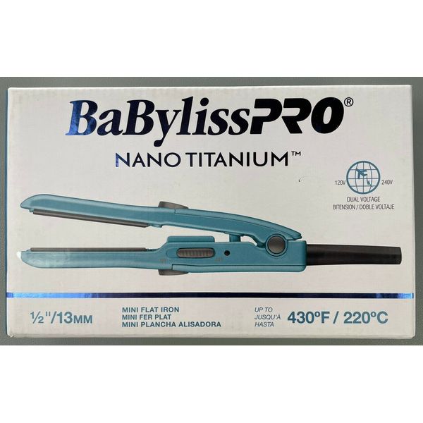 BaBylissPro Nano Titanium ½" Mini Straightening Iron | BNT3050UC