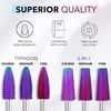 Kiara Sky Typhoon Course Drill Bit - Carbide Bit with an X-Cut Design - PURPLE