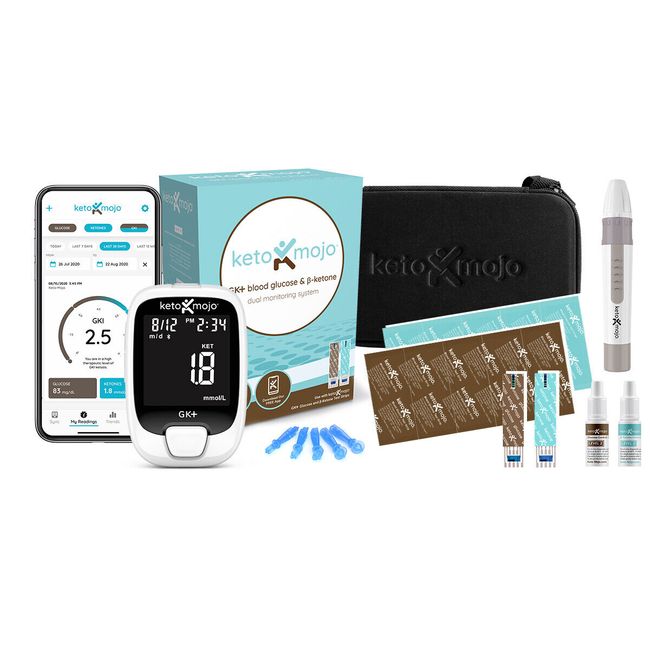 Keto-Mojo GK+ Blood Glucose & Ketone Basic Meter Kit  - Official Company Listing