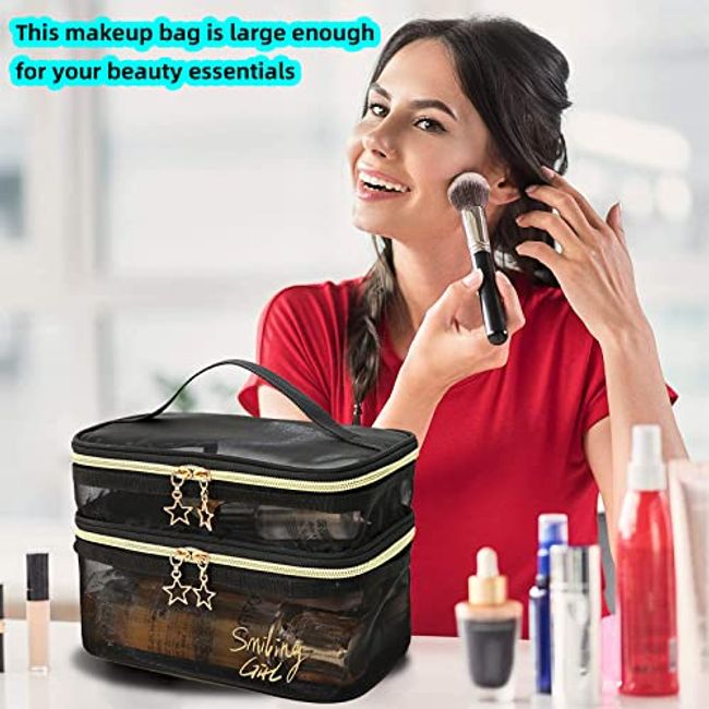 Smiley Pouch Large, Makeup Bag, Travel Essentials