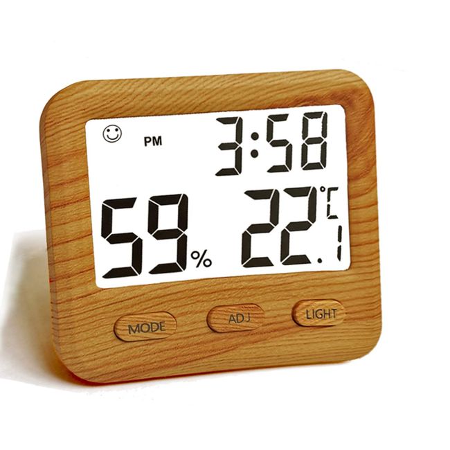 Digital Hygrometer Room Thermometer Monitor With Backlight