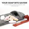 ZOMCHI 2 Pieces Soap Bags, Soap Savers for Bar Soap, Soap Bar Pouch for Deep Exfoliating,Soap Sock for Use in Shower