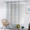 Douceur d'interieur PALPITO Eyelet panel, Polyester, White, 240x140 cm