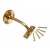 Stair Hand Rail Bracket Solid Polished Brass 3 Inch With Screws