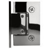 CRL GEN337CH Chrome Geneva 337 Adjustable Wall Mount Full Back Plate Hinge