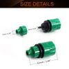 MroMax 2Pcs Green Plastic Quick Connect Hose Connector, 4/7mm, Garden Irrigation System