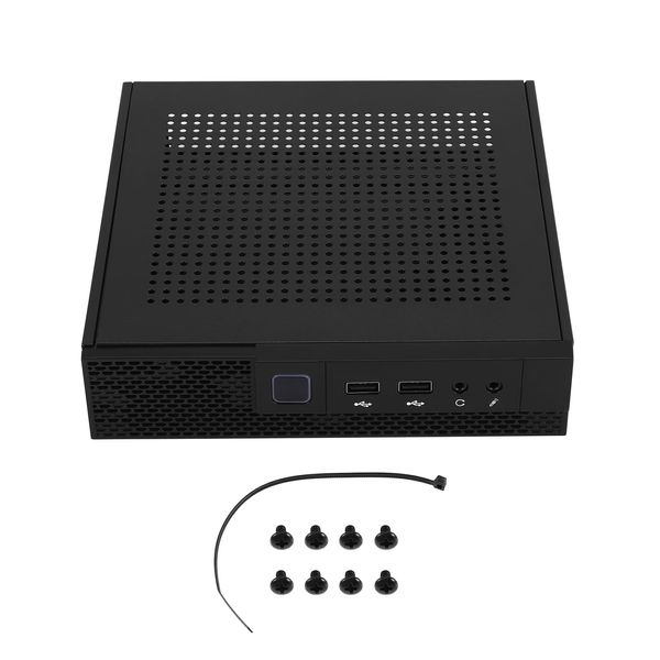 HUTSRAI ITX Computergehäuse TX02 Desktop-Gehäuse HTPC industrielle Steuerung