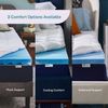 Sleep Innovations Dual Layer 4 Inch Memory Foam Mattress Topper, Queen Size, ...