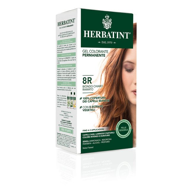 Herbatint 8R Blond Clair Cuivre Açık Sarı Bakır Saç Boyası, 135 Ml