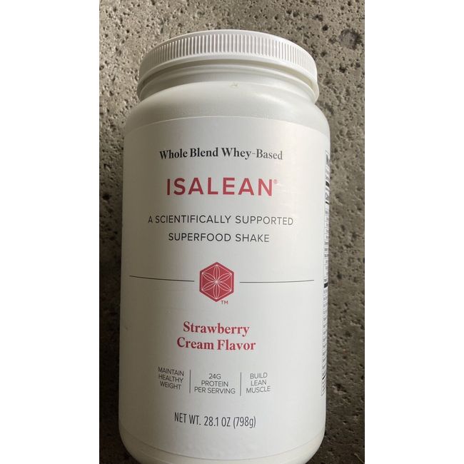 Isagenix Whey-Based IsaLean Strawberry Cream Protein Shake- Whole-Blend exp  2/24