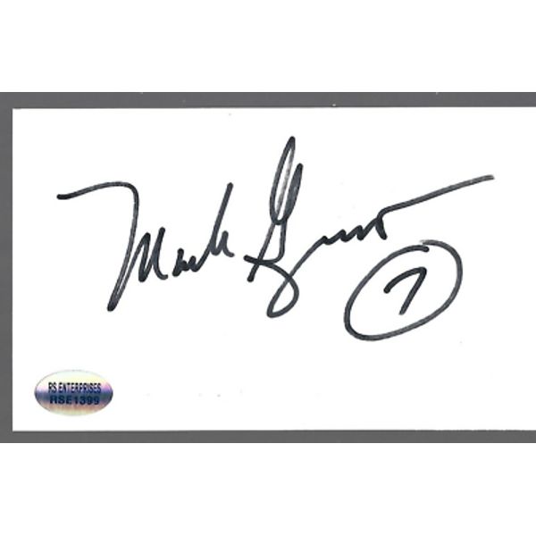 Mark Giangreco-ABC 7 Sports Anchor-Autographed 3x5 Index Card