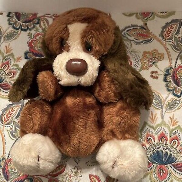 Vintage Russ Hand Puppet Baxter Basset Hound Dog Plush