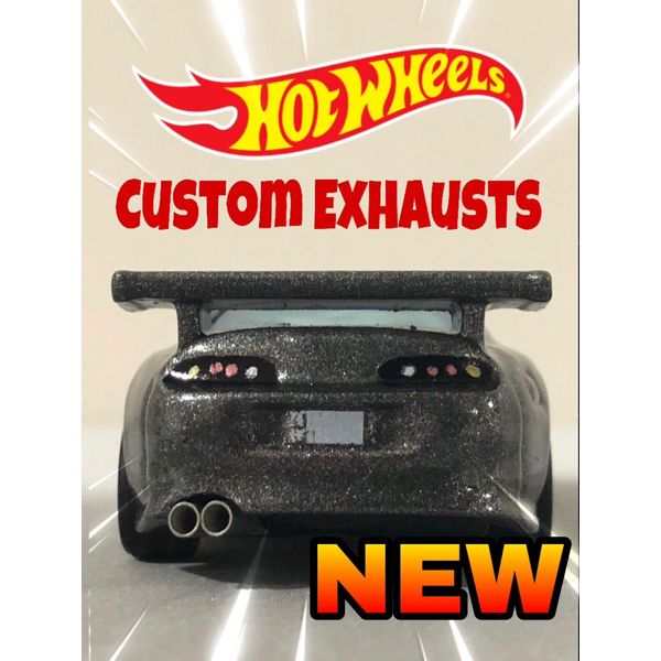 70 HOTWHEELS CUSTOM EXHAUST, For 1/64 Scale Custom Diecast Cars.