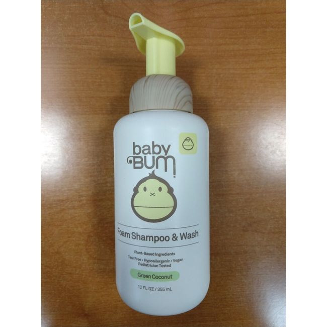 Baby Bum Shampoo & Wash Foaming Soap, Green Coconut, 12 oz. R3P1