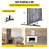 Fireplace Screen Spark Guard Protector Single Panel Free Standing Home Decor