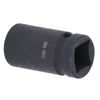 Female Square Hole Socket, Black Treatment Rounded Corner Drive Pipe Plug Socekt for Workshops