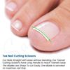 Toenail Scissors Extra Long, 19 cm, Stainless Steel with Micro Teeth (Multi Titanium)