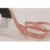 Berisfords Rose Gold Lame Ribbon, Polyester, 7mm