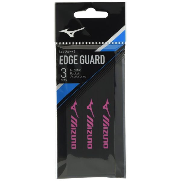 Mizuno 63JYA86174 Tennis Edge Guard Set of 3 Black x Pink