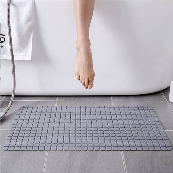 Homehot Nuhter Bath Mat, Bathroom, Non-slip, Inside the Bathtub, Bath Mat, Quick Drying, Suction Cup Included, Fall Prevention, Antibacterial, Mildew, Anti-aging, Multiple Use in Bathroom, 15.7 x 27.6