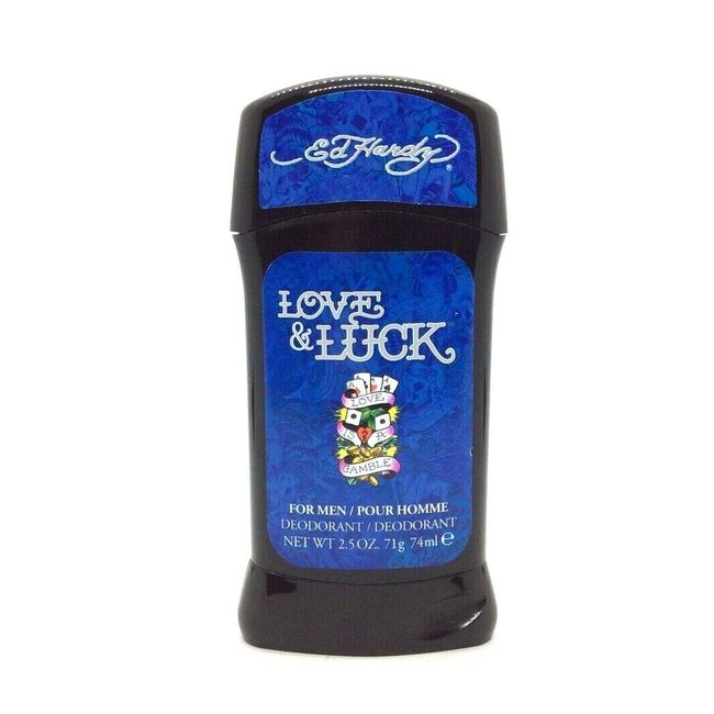 Love & Luck by Ed Hardy 2.5 oz / 71 g deodorant for men New Sealed R48