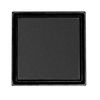 Infinity Drain 5x5 Tile Drain Strainer Only - 2" Throat in Matte Black LT5-2 BK