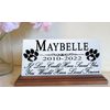 Pet Memorial Plaque for Shelf Or Mantel Personalized Pet Name & Date