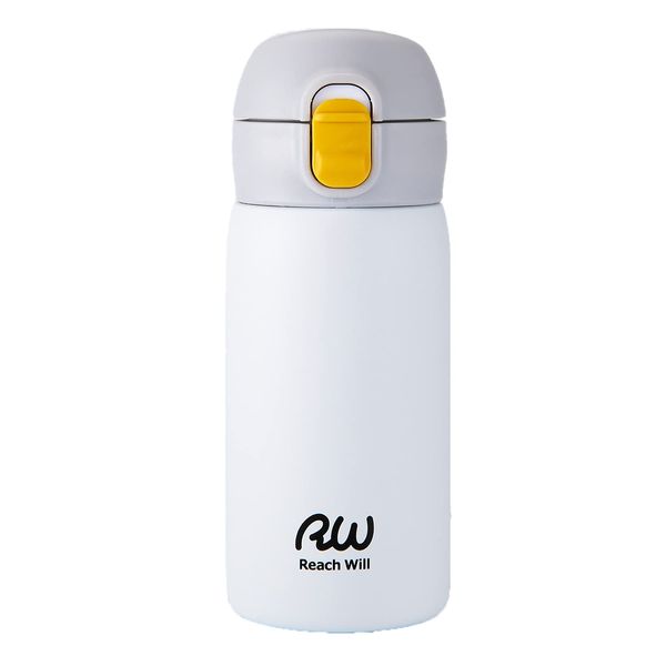 RW Reach Will Vacuum Insulated One-Touch Tumbler Thermos Water Bottle (11.8 fl oz (350 ml) / White