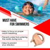 Splaqua Swimming Nose Clip with String - Comfortable Soft Latex Plugs for Kids and Adults - Neutral Beige (One Pack)