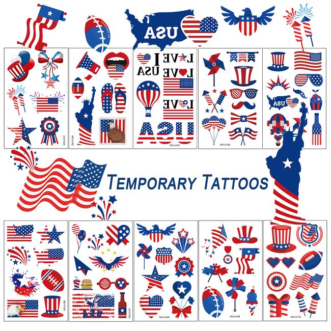 american flag tattoos designs