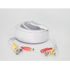 Evertech 50 Feet Pre-Made Cable White Color with Video Audio & Power for CCTV Security Camera