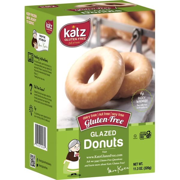 Katz Gluten Free Glazed Donuts | Dairy Free, Nut Free, Soy Free, Gluten Free | Kosher (3 Packs of 6 Donuts, 11.3 Ounce Each)