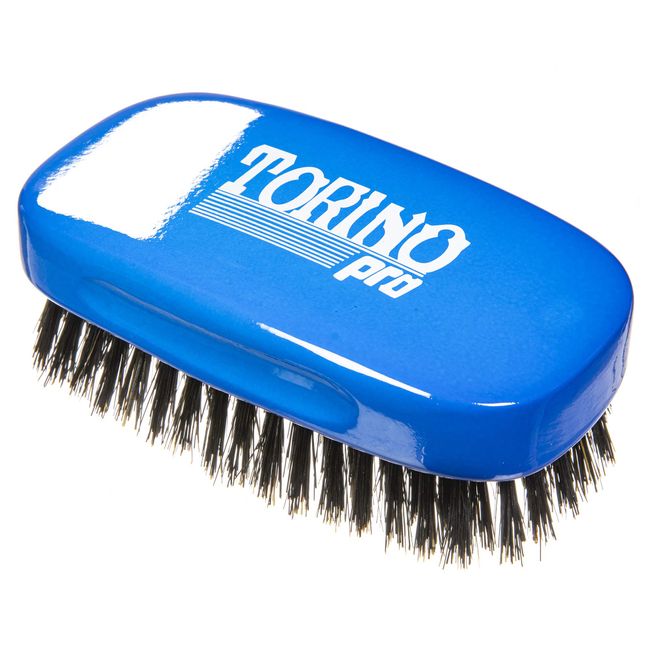 Wave Brush for Men 360 Wave Wolfing,Medium/Hard Black Hair Brush