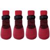 FouFou Dog 82544 2017 Rubber Dipped Socks, Medium, Red