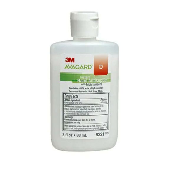 *1-Pack* 3M Avagard D Instant Hand Antiseptic 88 mL With Moisturizers 9221