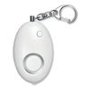 PromotionGift Mini personal alarm with keyring - white