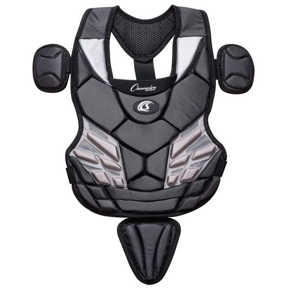 Champion Sports 11" Lightweight Multi-layered Youth Models Baseball Chest Protector - Removable Shoulder Cap and Tail Chest Protector - Ages: 7-9