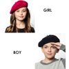 Van Der Rich ® Children's Wool Beret for Maximum Head Circumference 52 cm (Red, TU)