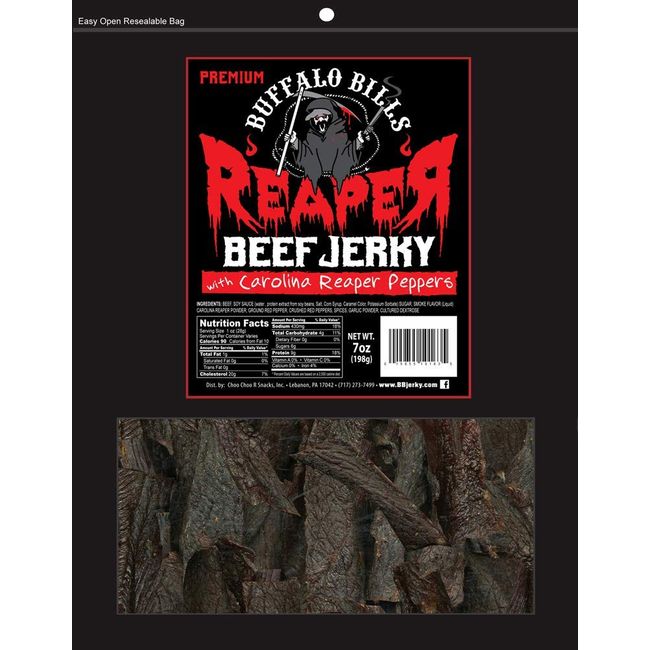 Buffalo Bills Premium Reaper Beef Jerky 7oz Pack