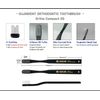 DUJINDENT Orthodontic Toothbrush for Braces [2 Packs] V Trim Cutting Dupont USA Bristles Braces Toothbrush for Brackets and Wires Cleaning (Ortho Compact 20 Extra Soft, 2 Pack)