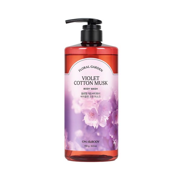 [Large Capacity] On the Body Floral Garden Body Wash 950g 1ea (Cotton Musk Scent)