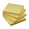 Lined Sticky Notes 3x3 Sticky Notes with Lines Self-Stick Notes Bright Color 4 Pads 90 Sheets/Pad (Yellow)