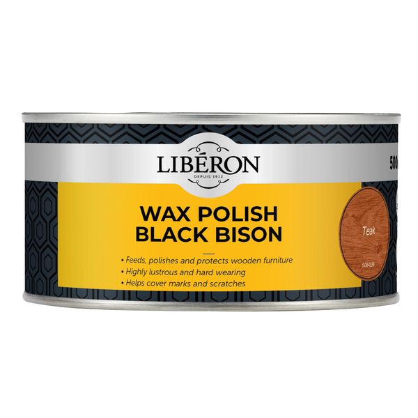 V33 LIBBPWT500N LIBERON Black Bison Wax Paste 500ML Teak