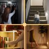 8 LED Motion Sensor Lights Wireless Night Light Rechargeable Cabinet Stair Lamp