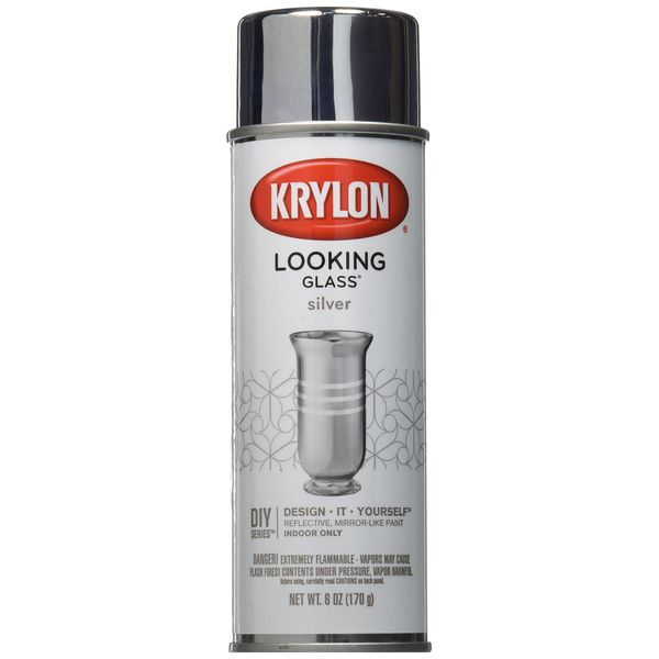 Krylon Looking Glass Silver-Like Aerosol Spray Paint 6 Oz.