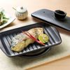 Wahei Freiz YR-6018 Double-Sided Baking Square Plate, Black