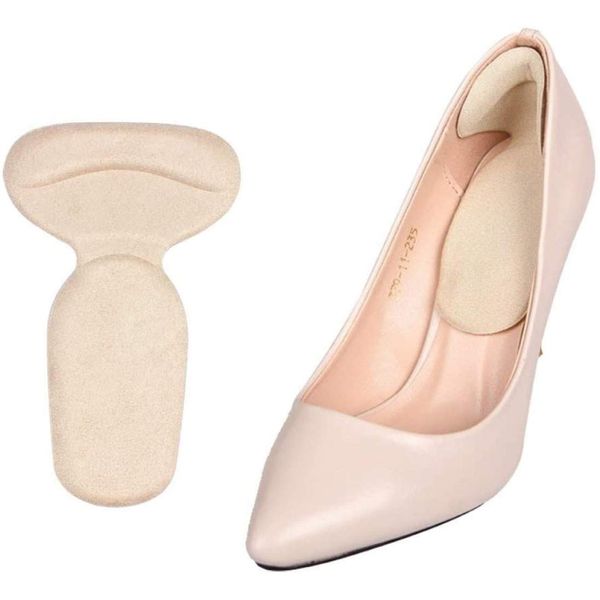 Pedimend T-Shape Heel Cushion Inserts for High Heels | Heel Grips Liners for Women Shoes | Prevent Heel Blisters Caused by Abrasion