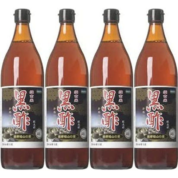 Pure Brown Rice Black Vinegar, Kametsubo Product, Satva Fukuyama no Sato, 30.4 fl oz (900 ml) x 4