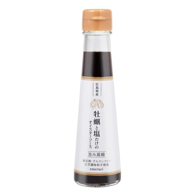 Oyster Sauce with Only Oysters and Salt, Additive-Free, Made in Japan, No Chemical Seasoning, Hiroshima Prefecture Oysters, Concentrated Approximately 120 Pieces in 1 Bottle, 4.2 fl oz (120 ml), Gift